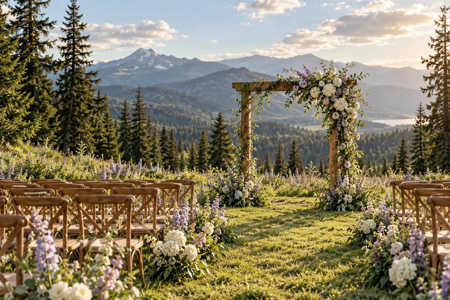 A meadow ceremony, AI-generated concept